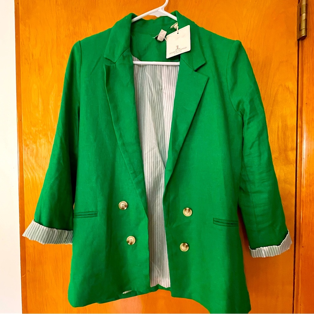 NWT Oversized Green Blazer